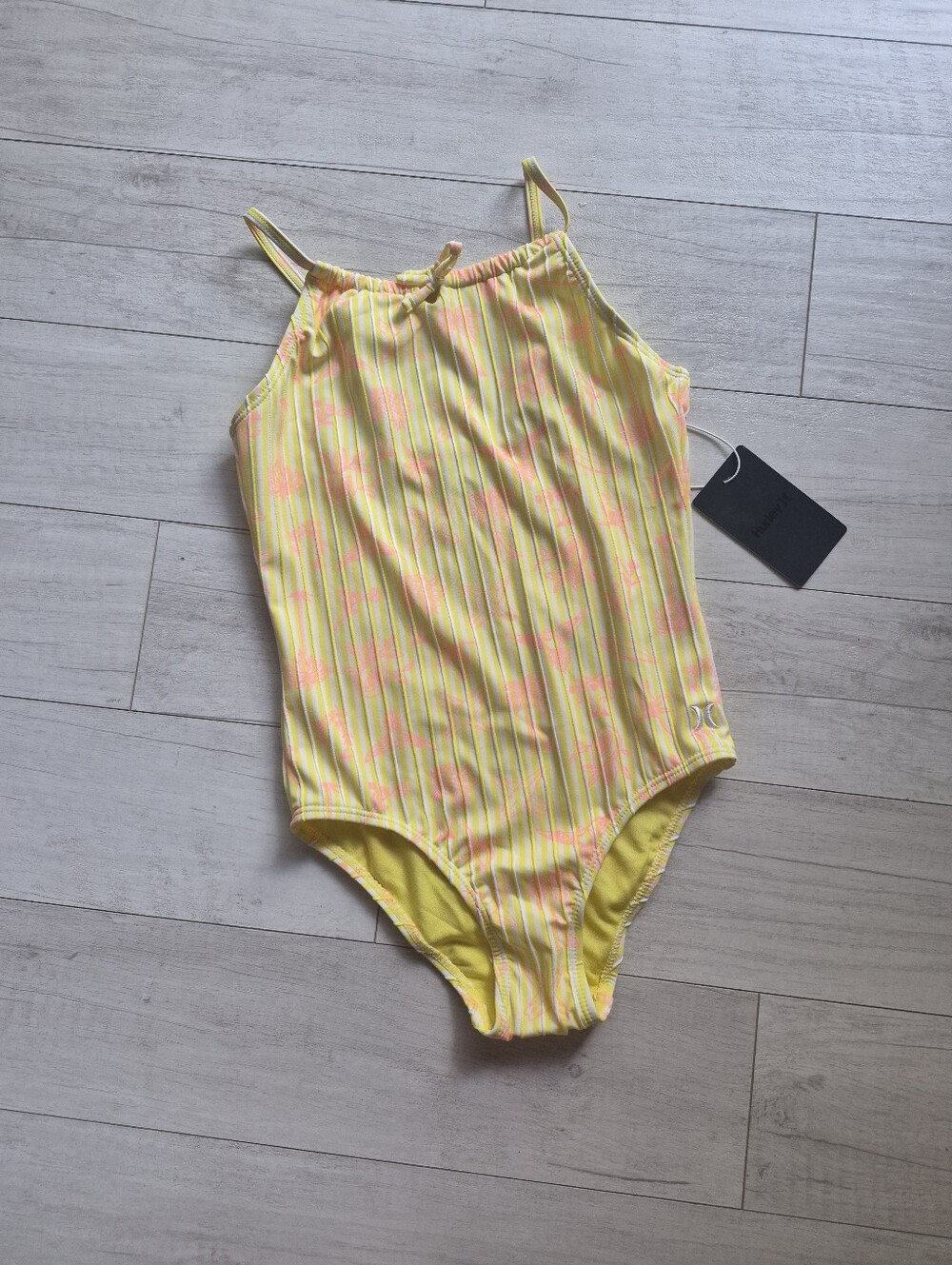 HURLEY NEW Girls Sunny Pinstripe One Piece Swimsuit